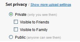 Flickr Screenshot - Set Privacy