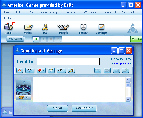 AOL window