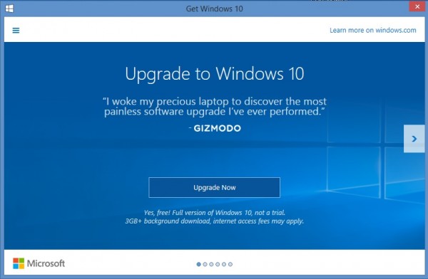 windows 8 to windows 10 upgrade